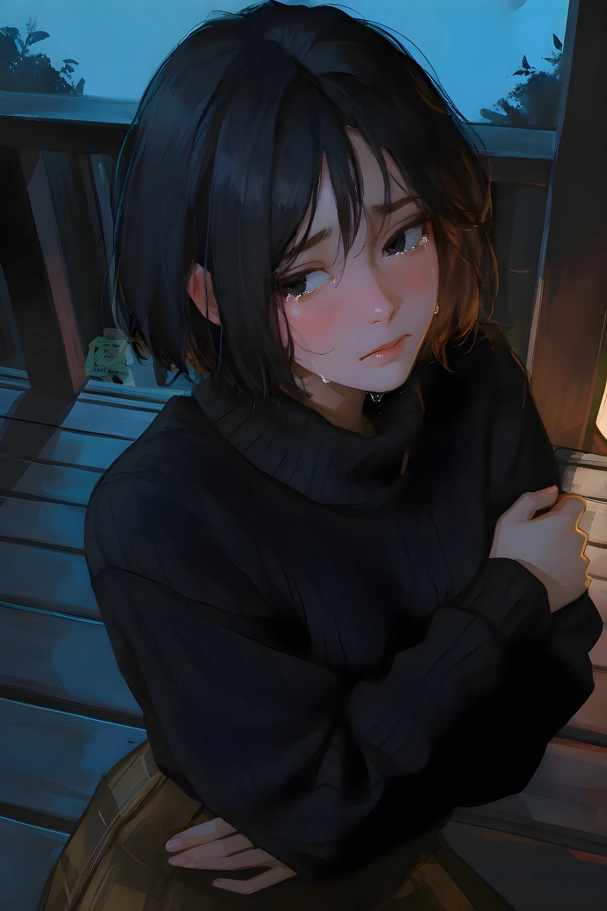 Avatar of Girl crying at a party