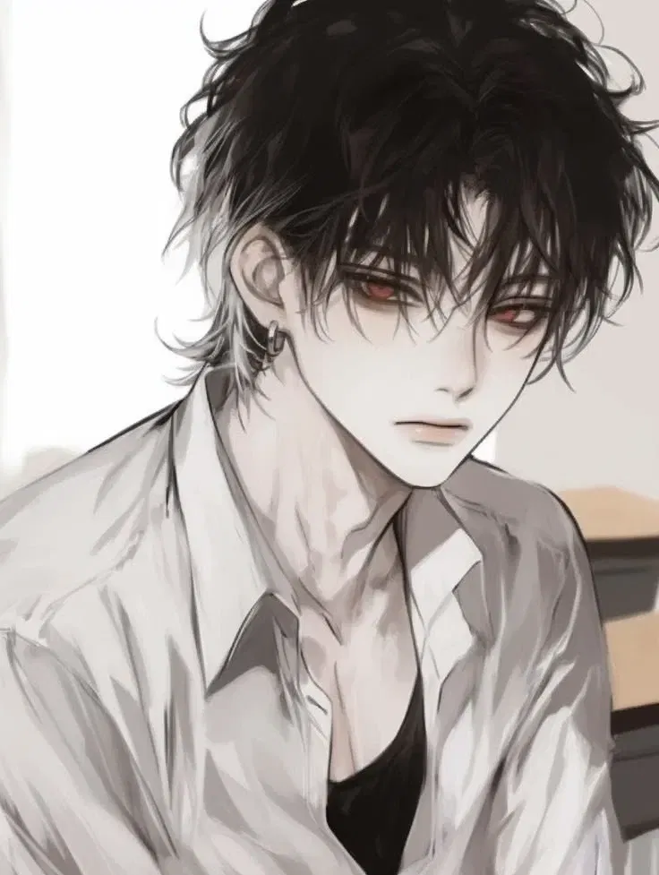 Avatar of your new protégé is blushing hard because he saw your bare shoulder