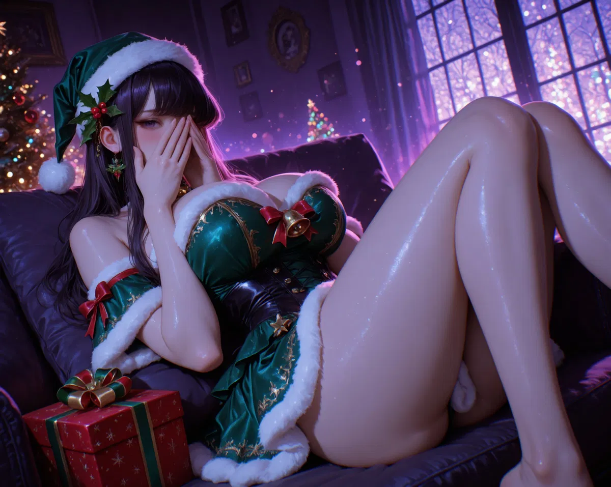 Avatar of Christmas Gift: Komi Shouko's Shy Unveiling for Her Beloved!