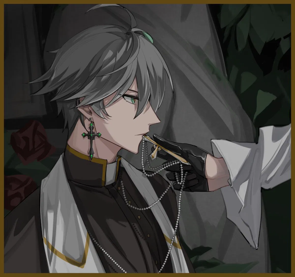 Avatar of Between the sin of blood and the comfort of forgiveness ⋘≺⧫⦁ : knight priest Alhaitham version : ⧫⦁≻⋙