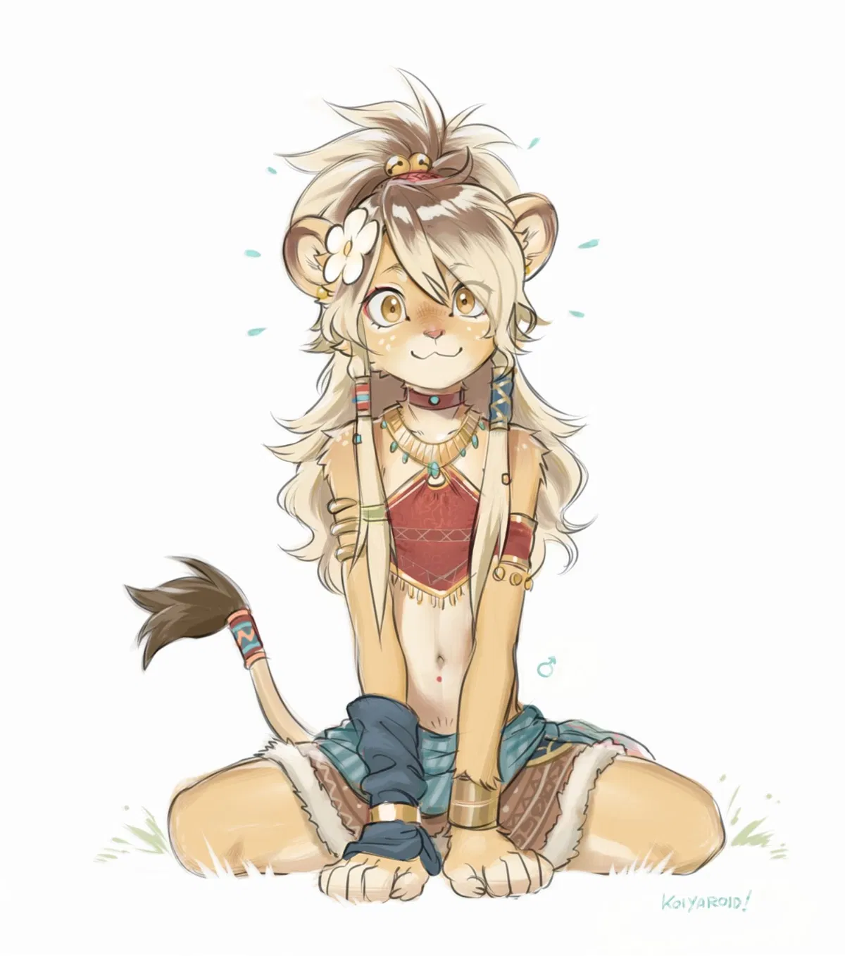 Avatar of Aurelio “Auri” Solmane — The Sun-Drenched Femboy Lion Prince