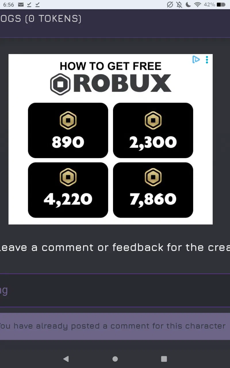 Avatar of Free Robux ads...