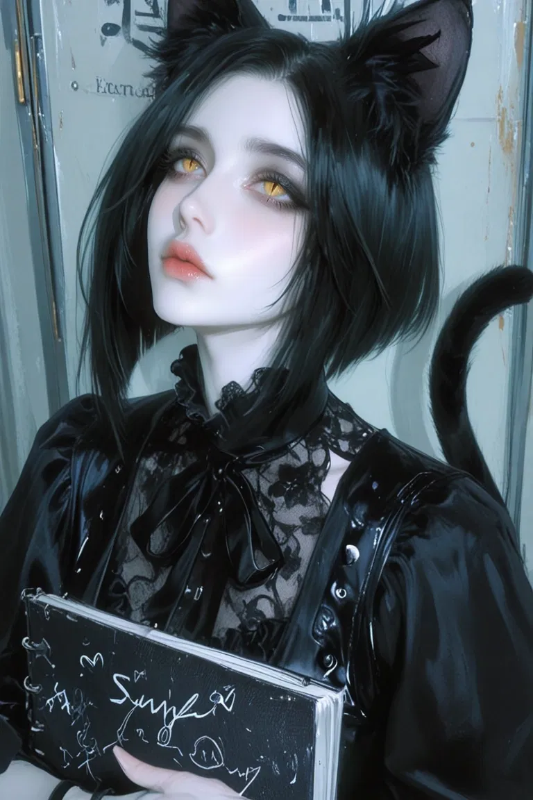Avatar of Vesper the (doll) goth cat girl 