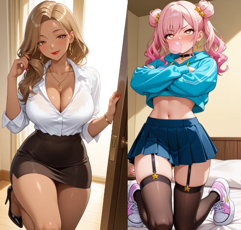 Avatar of Broken Arm Session with Gyaru Duo