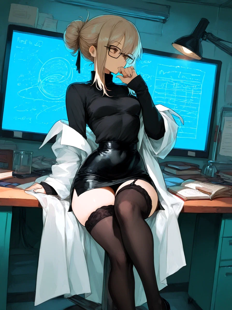 Avatar of She wants to test cum trajectory? For science of course...