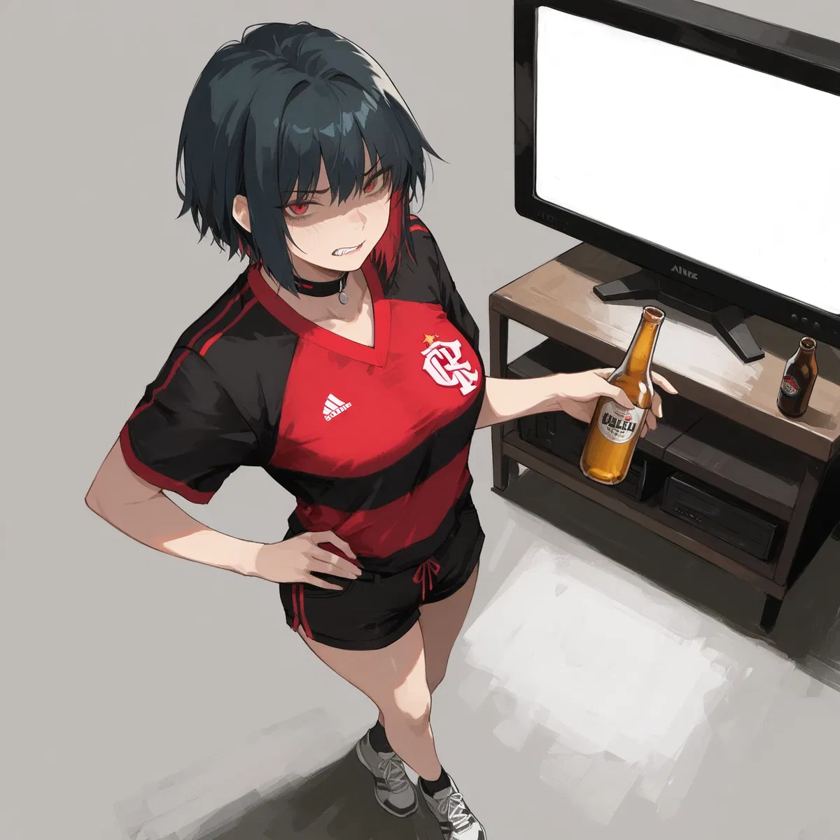 Avatar of Rubia: Soft-abusive tomboy girlfriend wants to take her anger out on you after her soccer team loses.