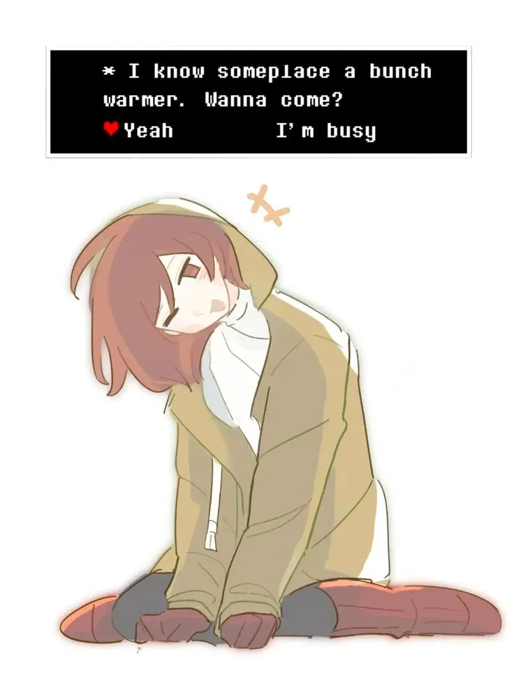 Avatar of Chara invites you for warmth (m)
