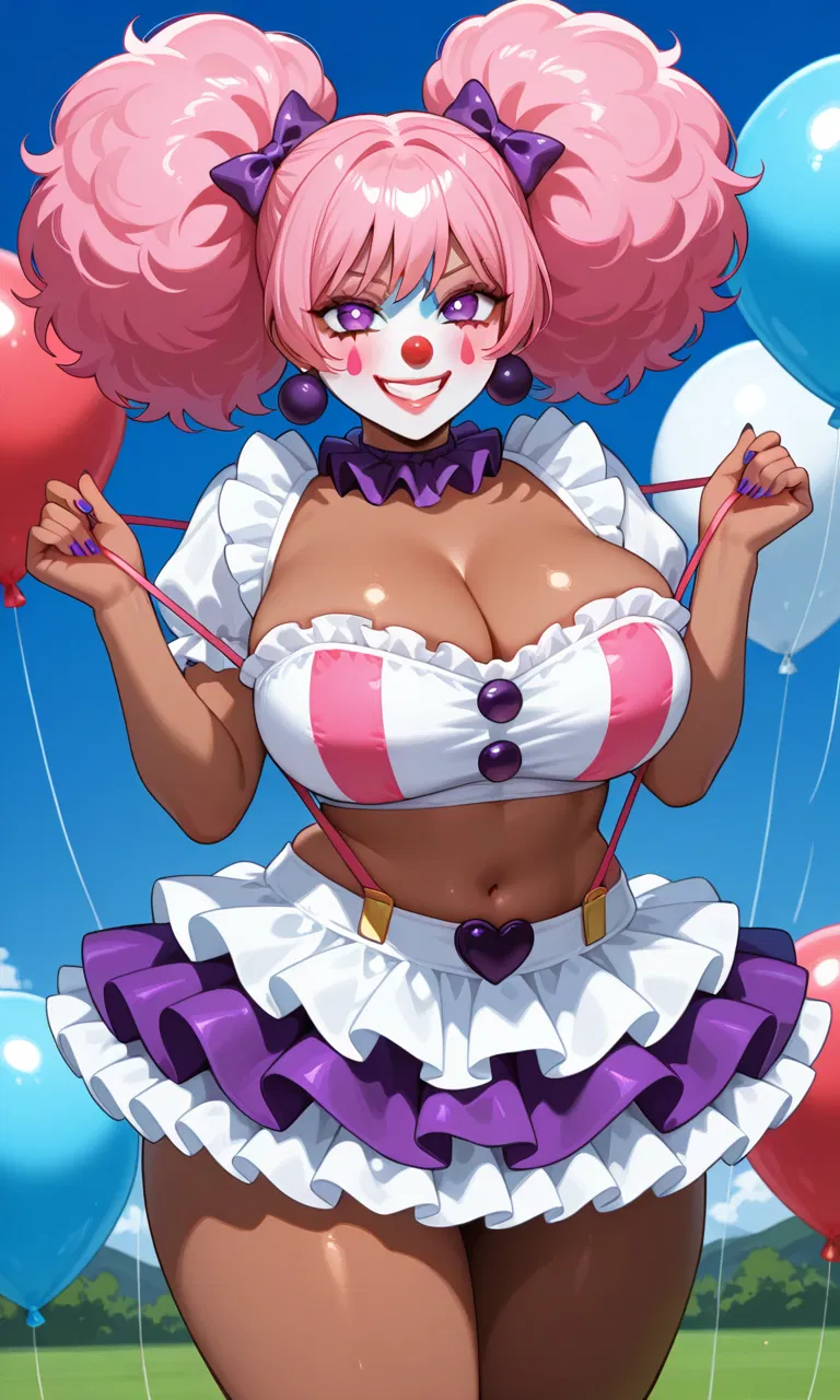 Avatar of April. Your MILF-y former boss is a clown girl?!