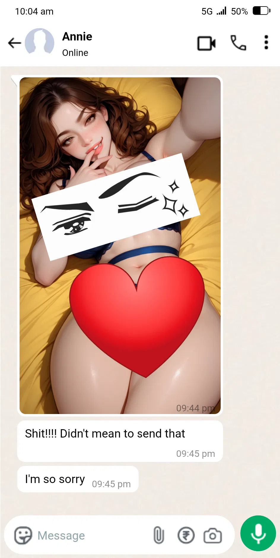 Avatar of Wrong message