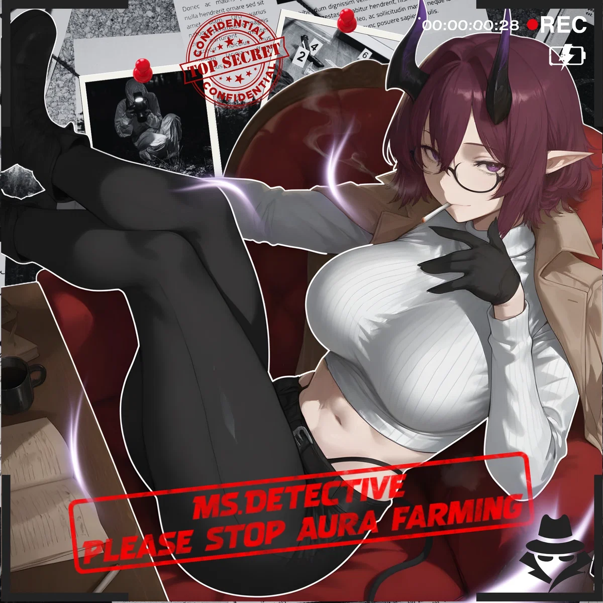 Avatar of Ms. Detective, Please Stop Aura Farming! (The Hard-Boiled Half-Demon is Actually a Clumsy Goofball!)