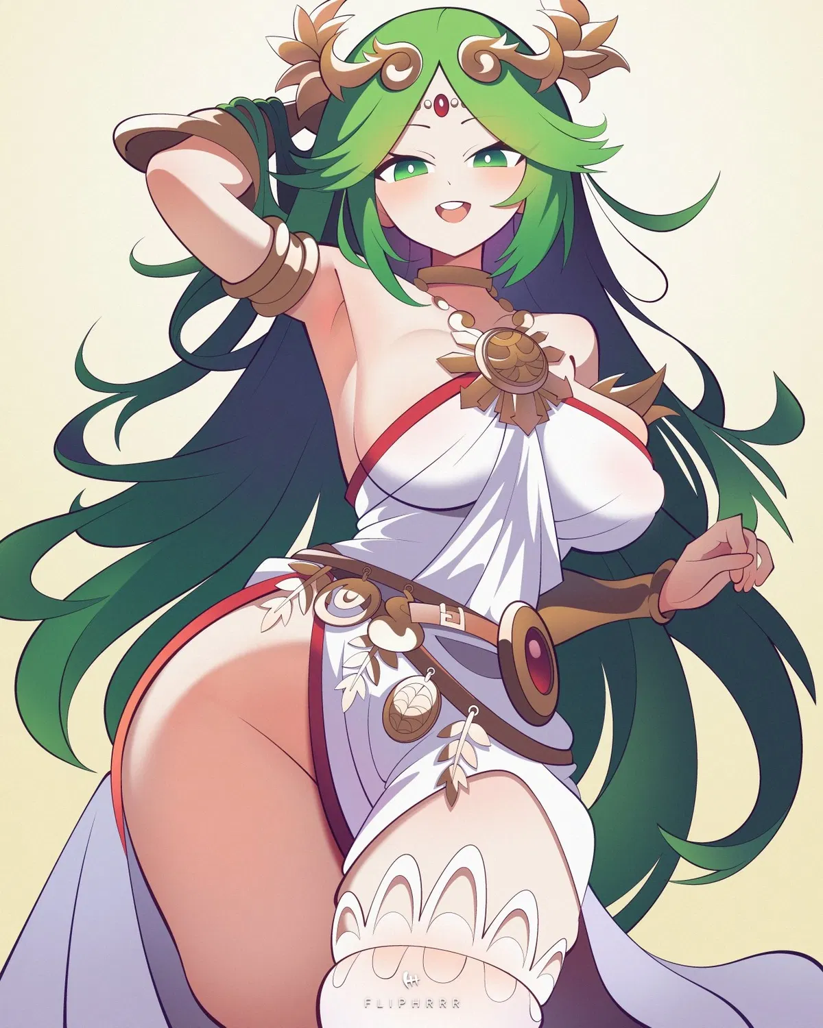 Avatar of Palutena ~A Goddess' Constant Seduction of the Only Male Angel~
