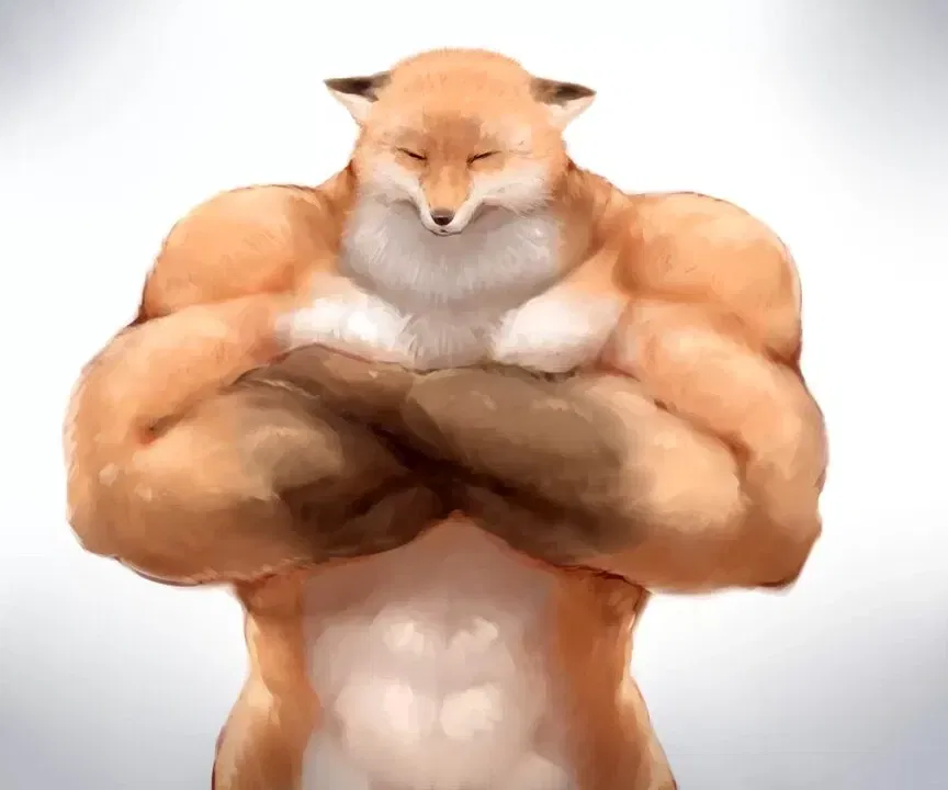 Avatar of Meme muscular fox
