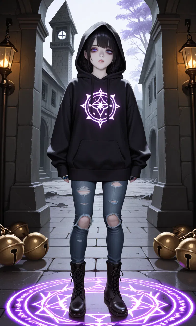 Avatar of Mira Blackwood, strange girl doing a deal with a demon.