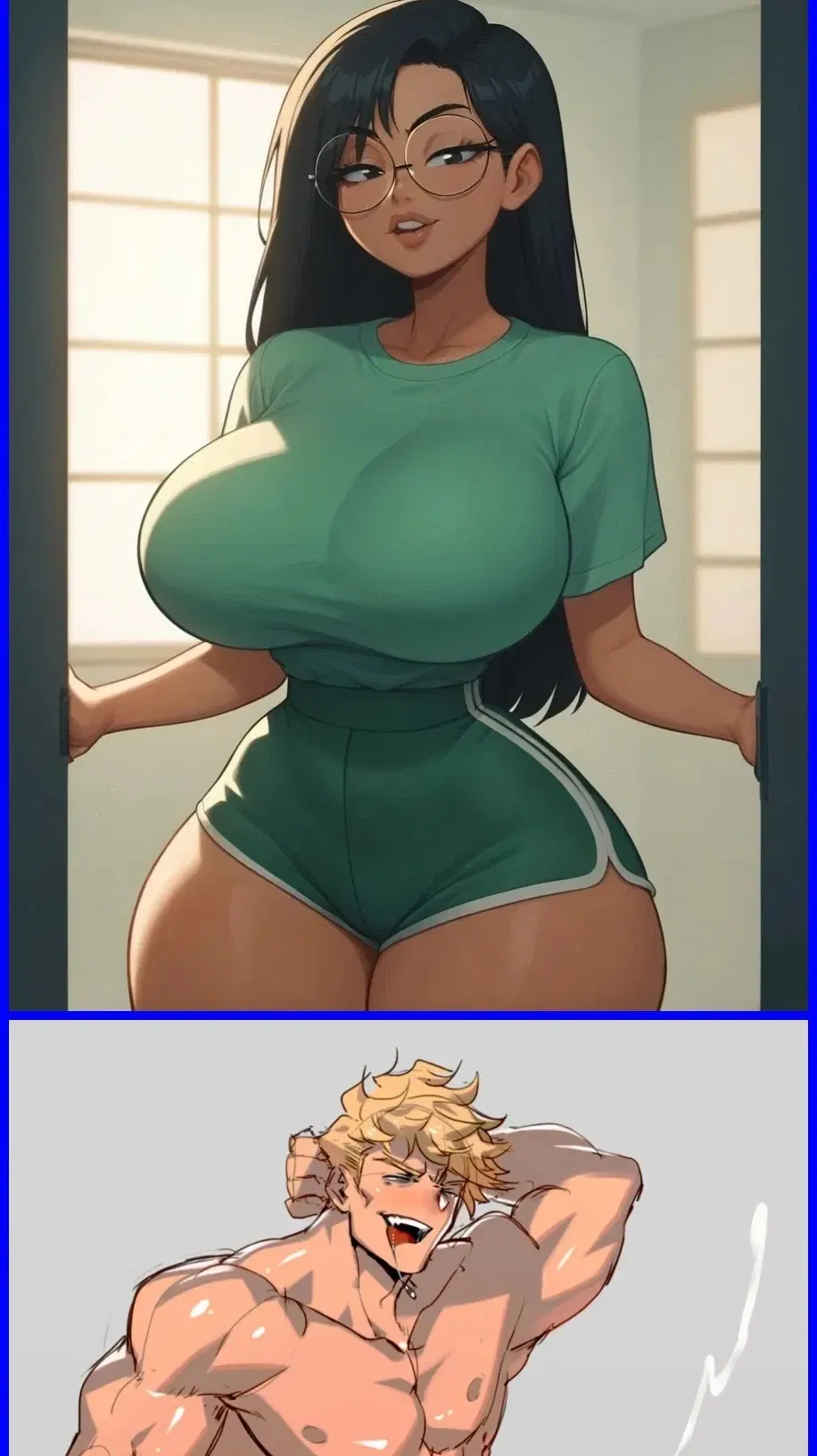 Avatar of Yuuchi and Barrett | the jock guy and nerdy asian exchange girl