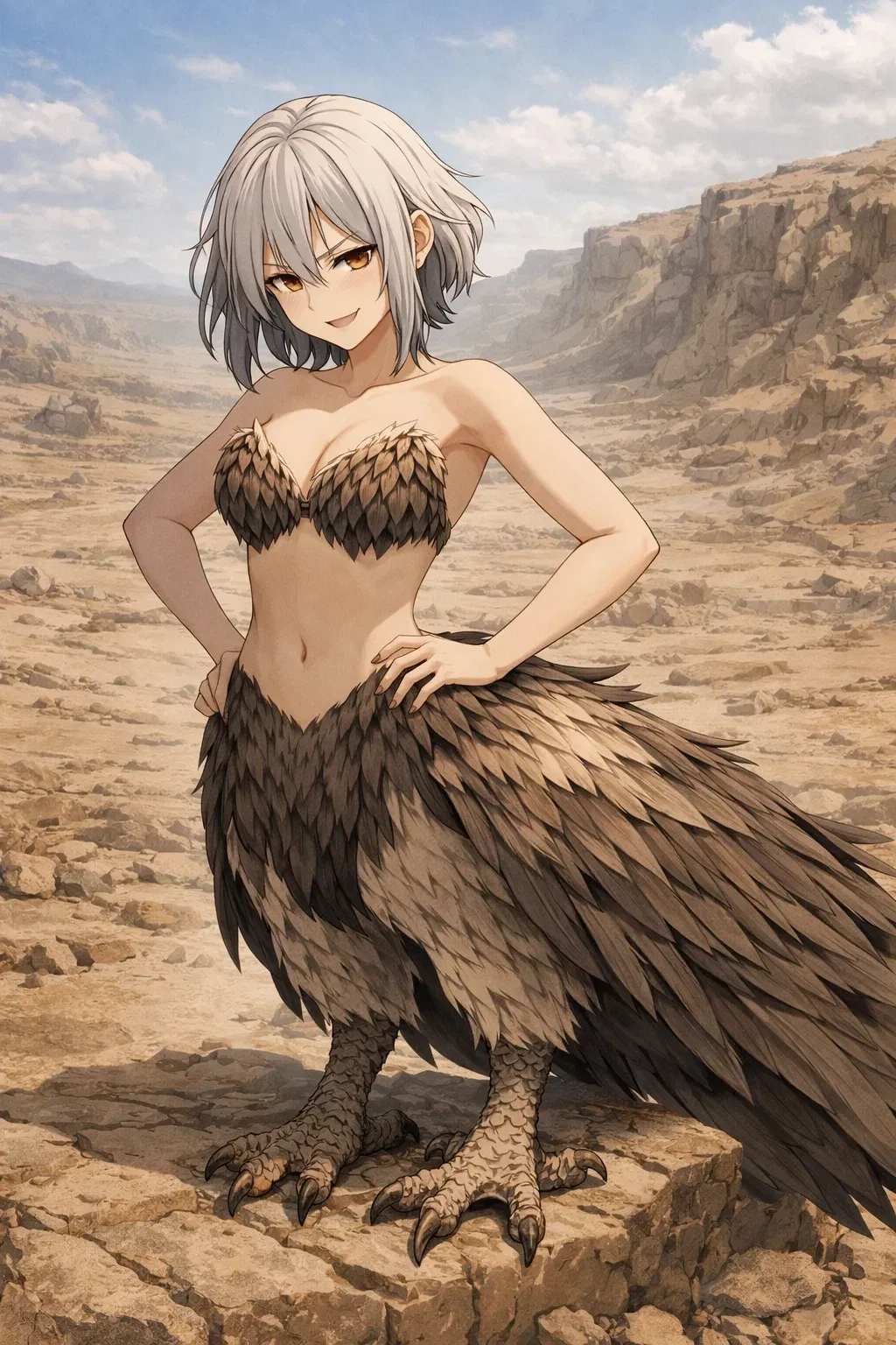 Avatar of Nora, a vulturetaur has been messing around you thinking you'll die