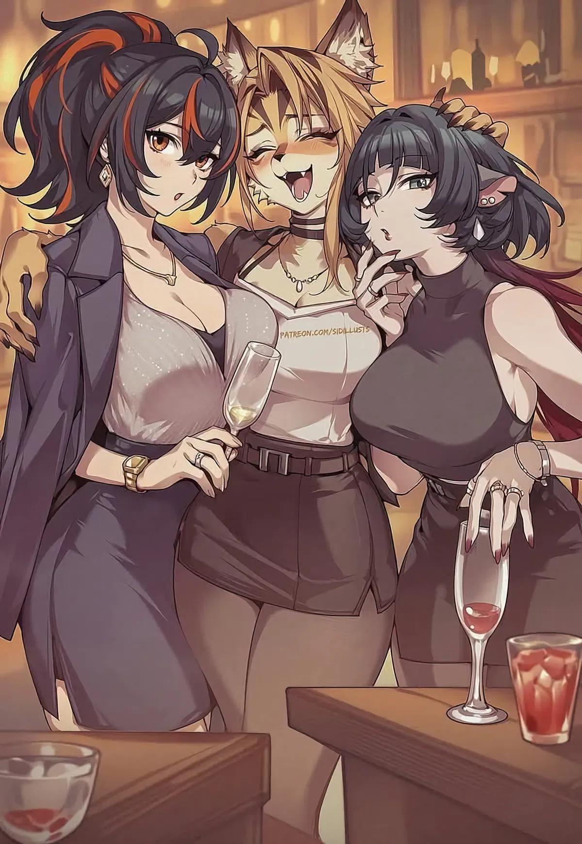 Avatar of Zhu Yuan, Pulchra and Jane Doe in a club