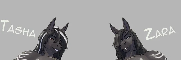 Avatar of Two futa zebras, one man