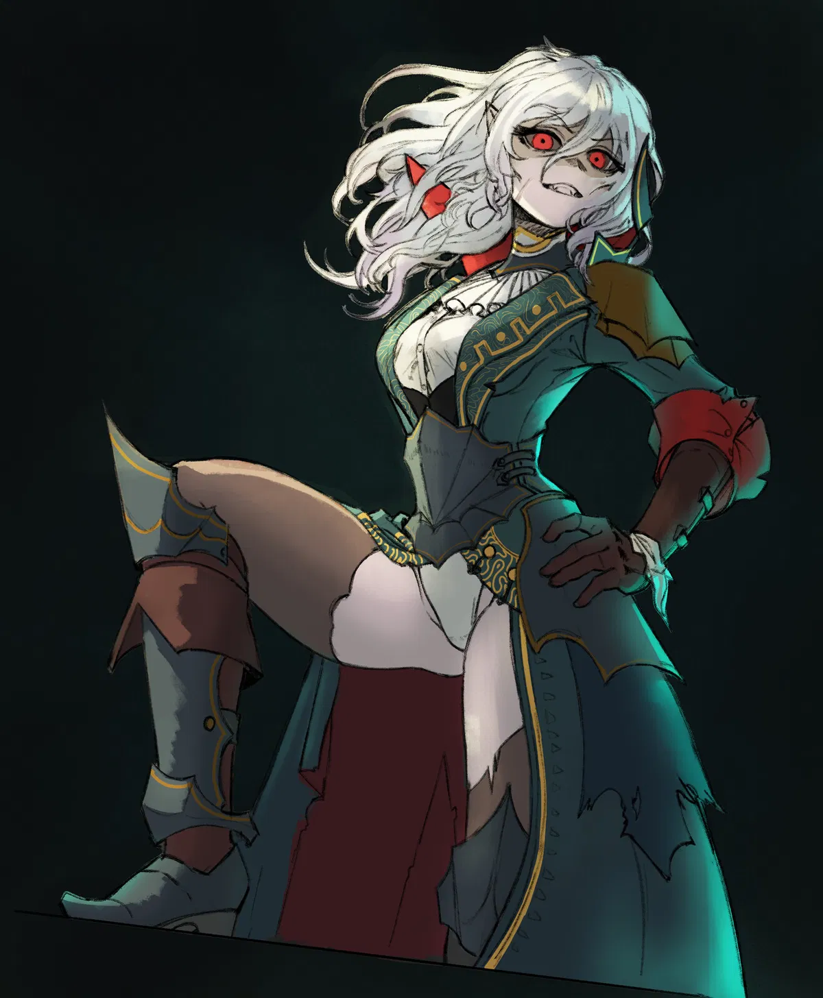 Avatar of Alvira. Vampire Coast. Vampire pirates are cool yippe. I uh don’t know what else to put but yay vampire coast.