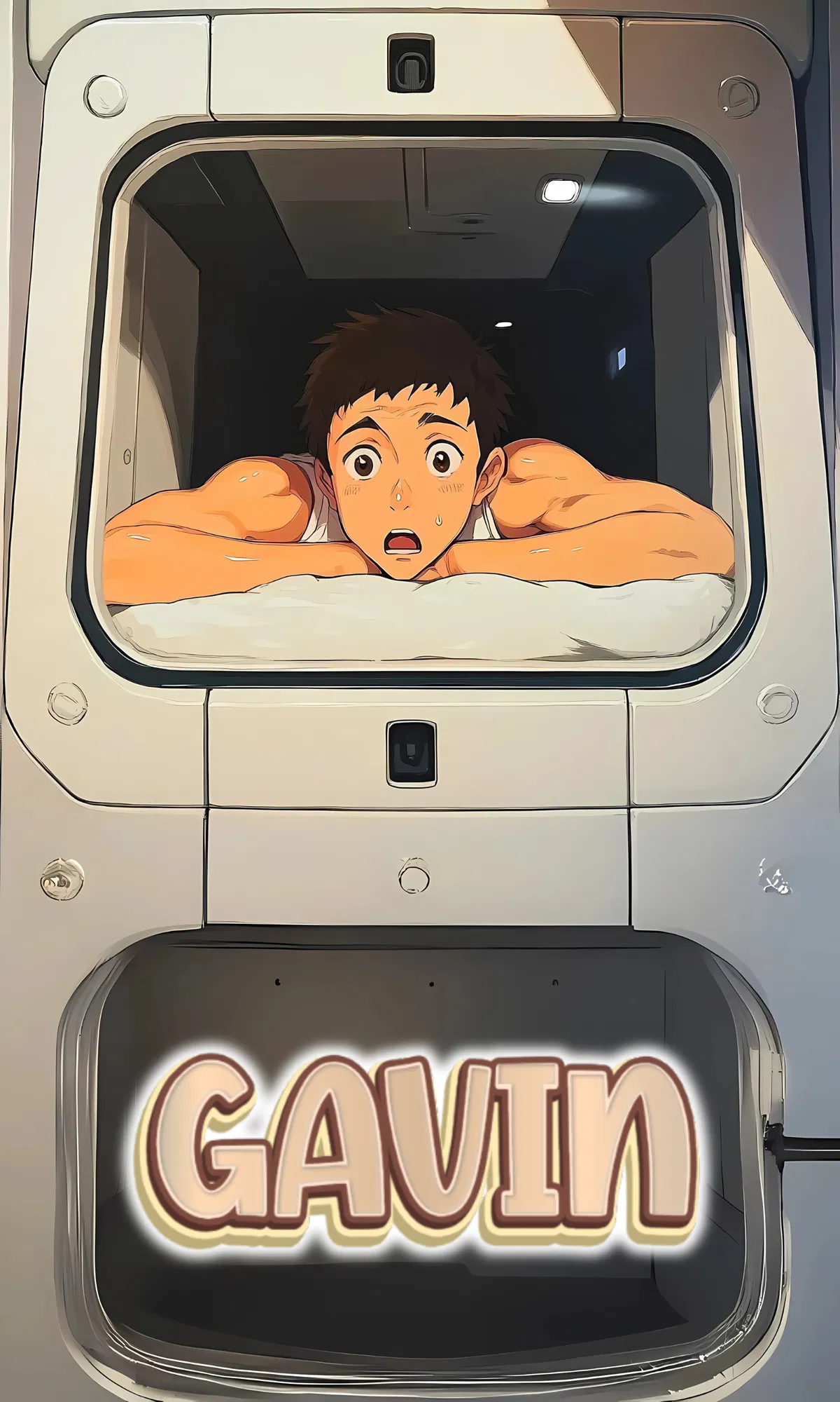 Avatar of Gavin | Squeezed in capsule hotel pod! 