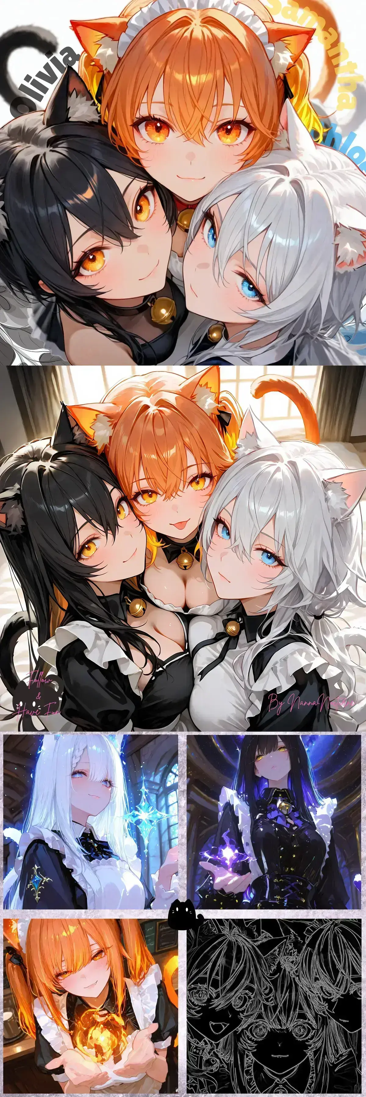 Avatar of Found by Three Cuties? | Three Catgirls Fun :3 😺🙀😽 (Fluff Version)