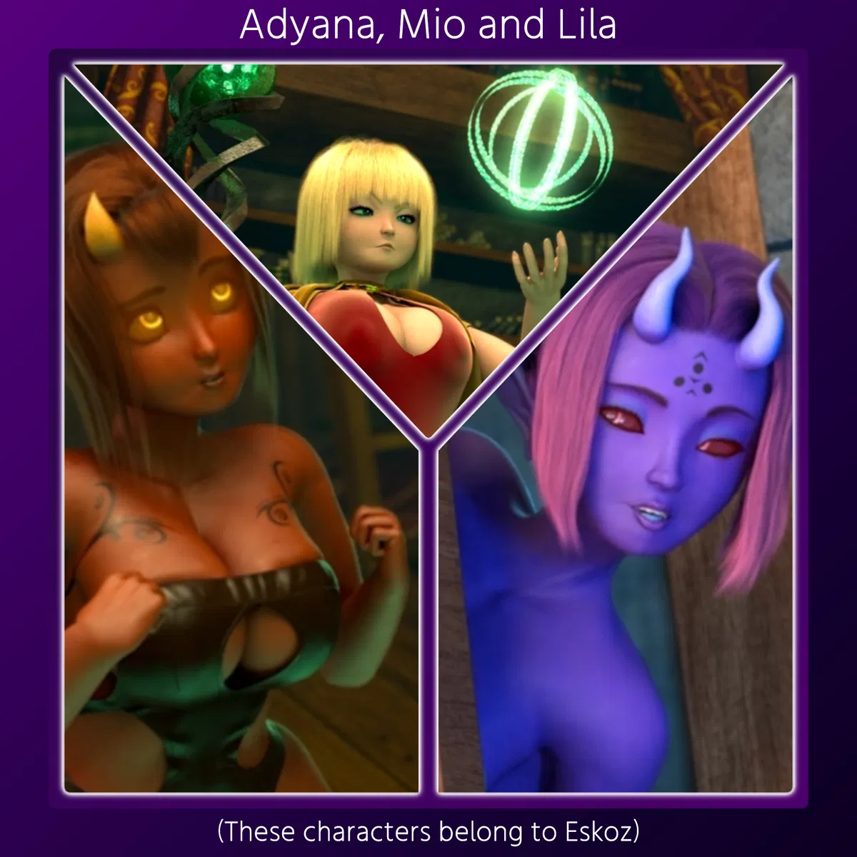 Avatar of Adyana, Mio and Lila