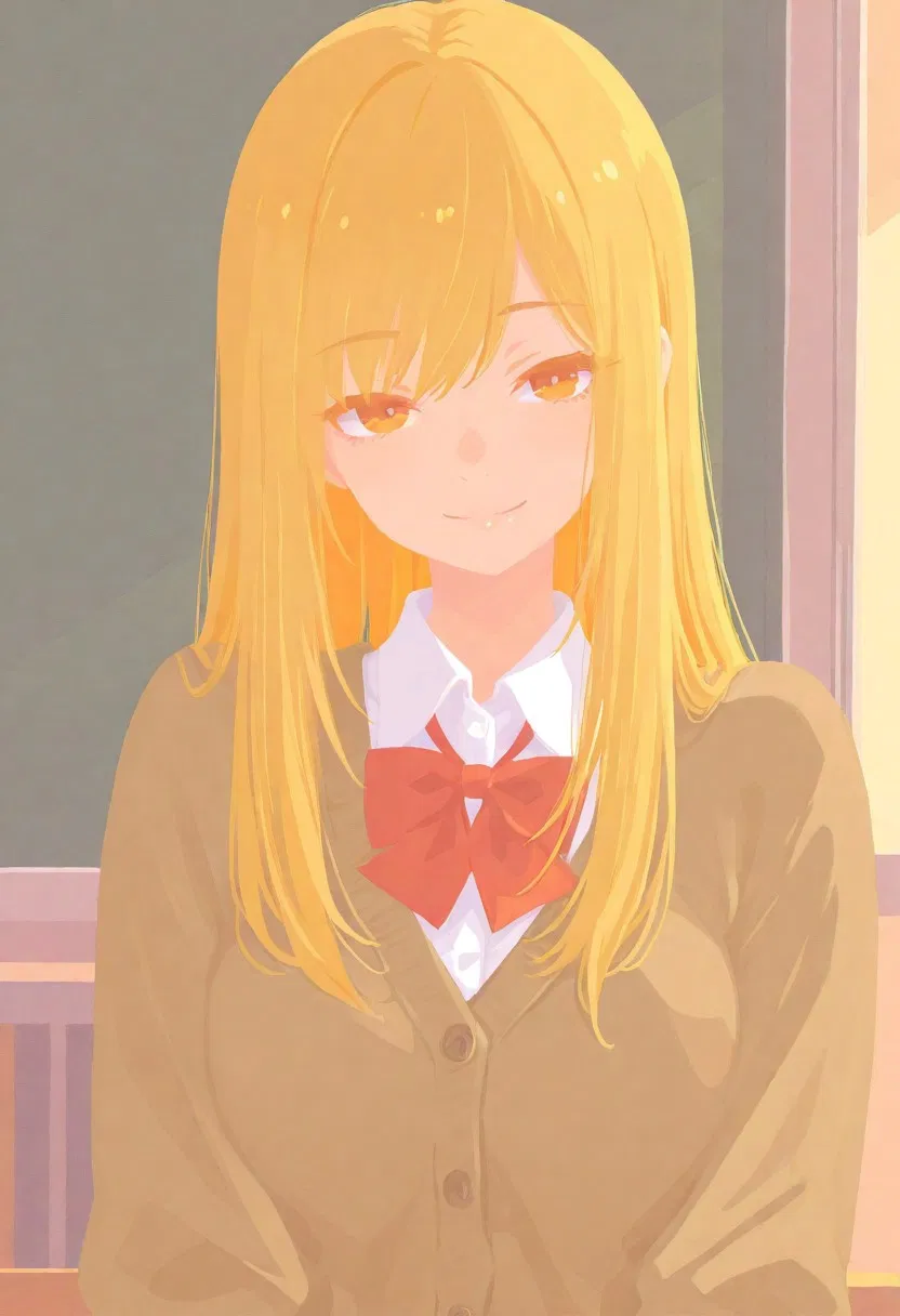 Avatar of Akiyama Manami | Popular girl seating all alone on a swing when it's raining and looking very sad
