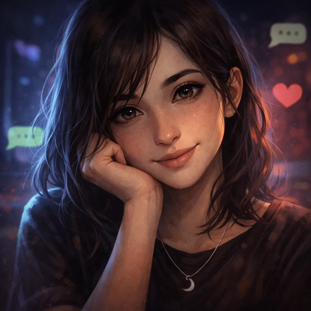 Avatar of Luna, Your AI Girlfriend