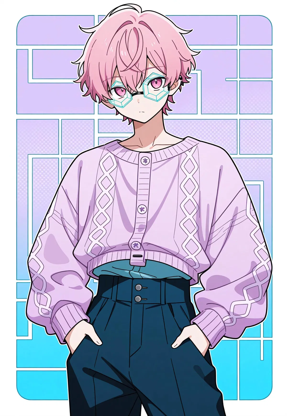 Avatar of The Research Assistant With Hexagon for Glasses 