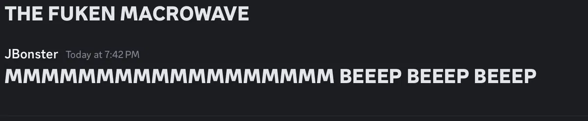 Avatar of I’m back. Also, that is my Discord username