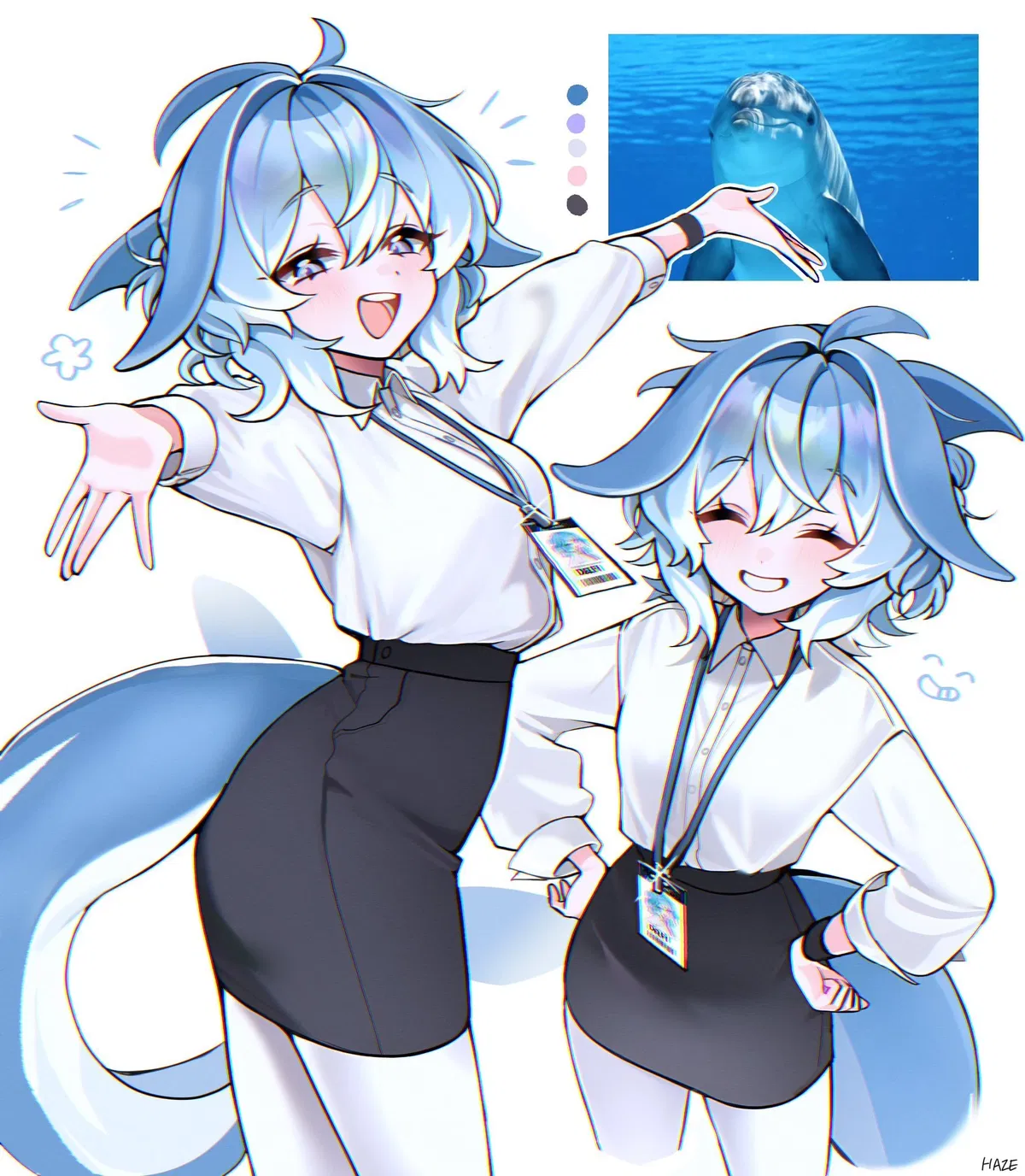 Avatar of Nerra | your annoying dolphin coworker