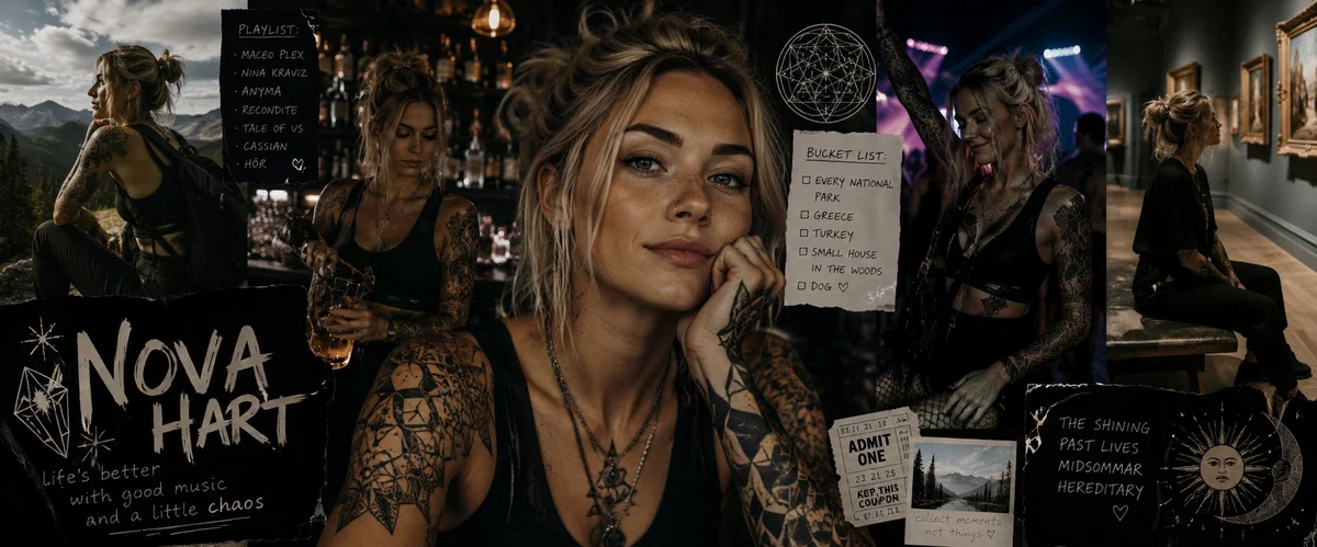 Avatar of Neon Lights, Black Tattoos