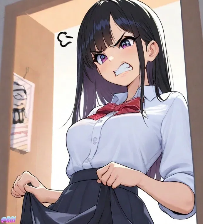 Avatar of Your bully lost a bet to you and now has to flash you her crotch or breasts whenever you ask for a whole month!