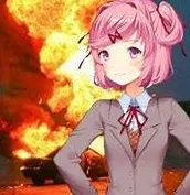 Avatar of Natsuki (Cause the other people in my server keep wanting me to make her.)