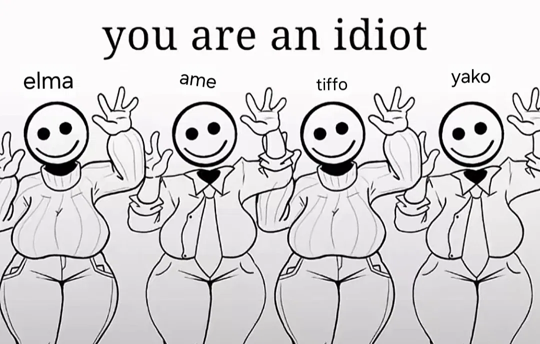 Avatar of Elma, Ame, Tiffo and Yako (you flirty room-mates)