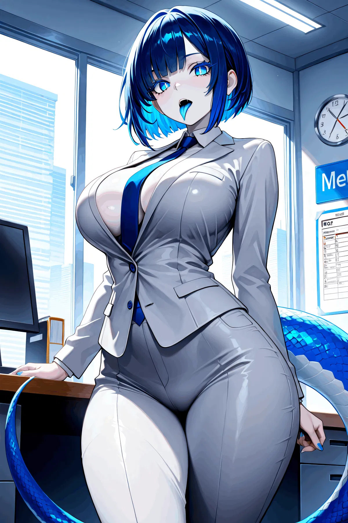 Avatar of Your colleague at work is a cunning snake who spoils with her tail