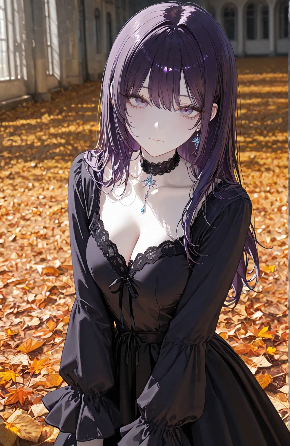Avatar of Nora Blackwood | Goth girl asks you for food