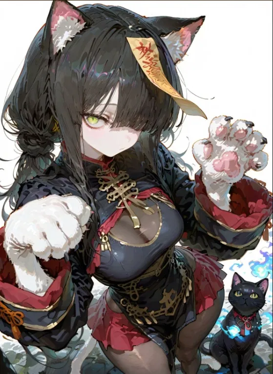 Avatar of your cute cat girl girlfriend saves you from being