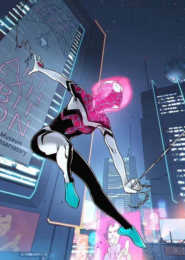 Avatar of Gwen Stacy lost in earth 2077 since a ripple in her earth. 
