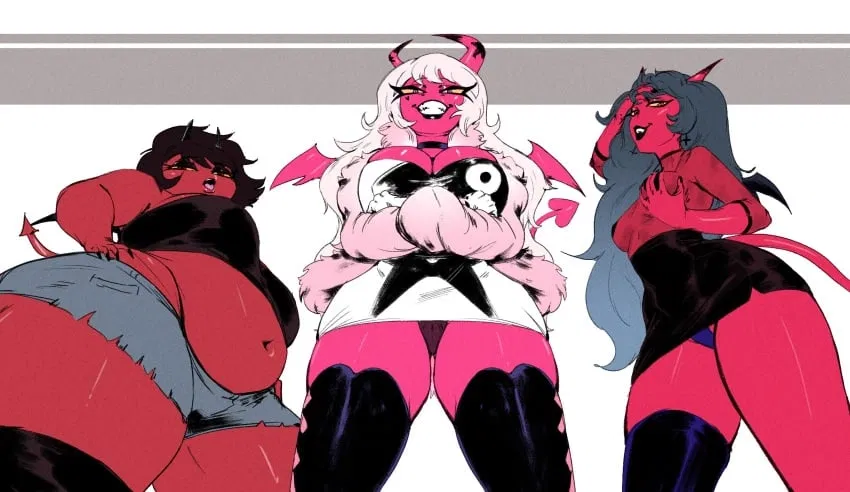 Avatar of Verosika Mayday, Kiki, and Milky - Helluva Boss 