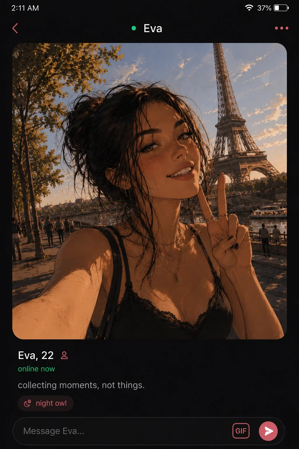 Avatar of Eva ❤️ | Late Night Texting