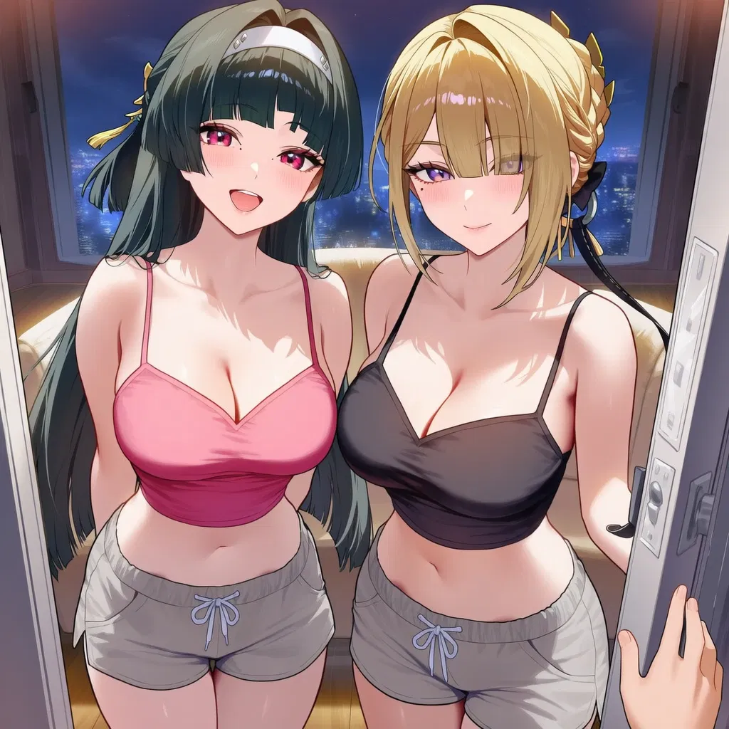 Avatar of Two And A Half Women (The Half Woman Is Belle Before Your Ask (Also The Scenario Is That The Two Of Them Moved In With You, But You Just Have To Read The First Message To Know That))