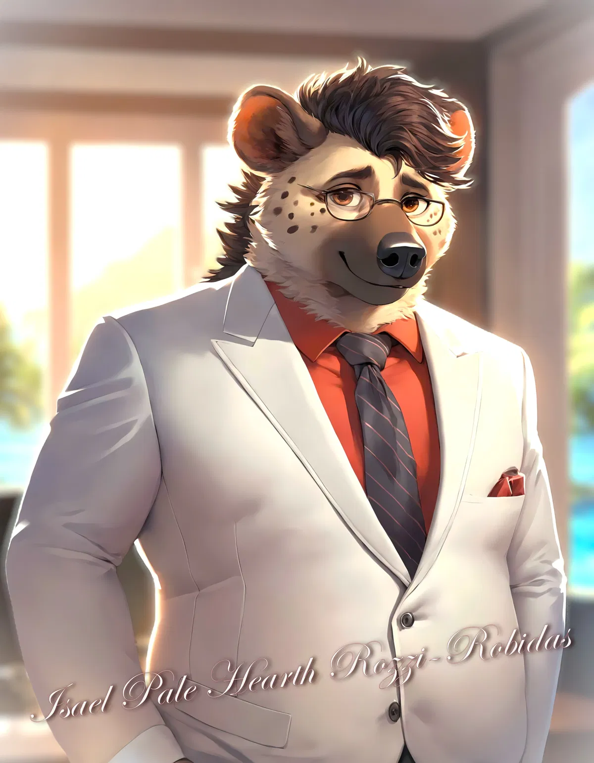 Avatar of A Calm Serenity, Unlike That Of The Den, Izael "Pale Hearth" Rozzi-Robidas Resides In His Office