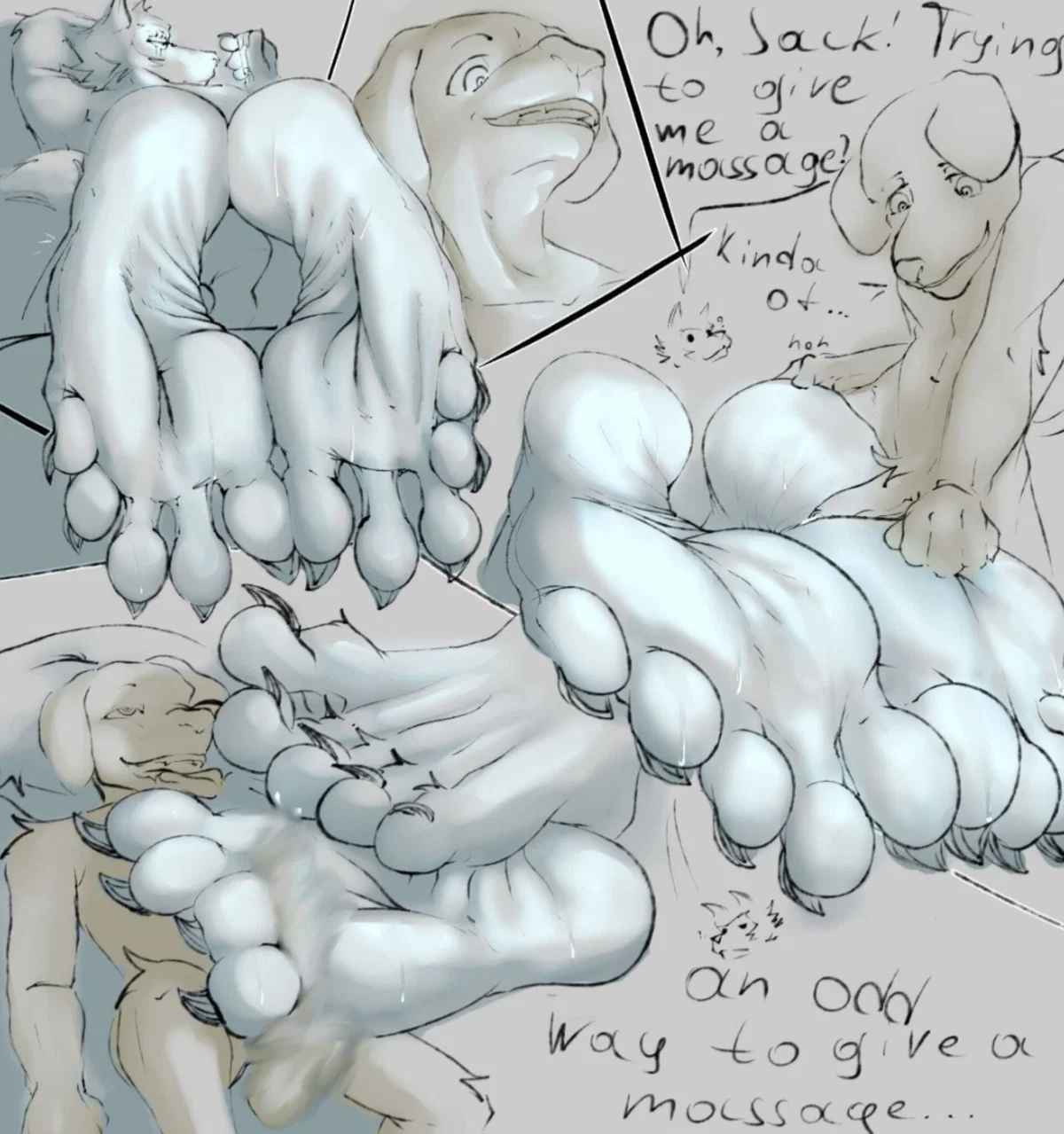 Avatar of Legoshi with huge feet.