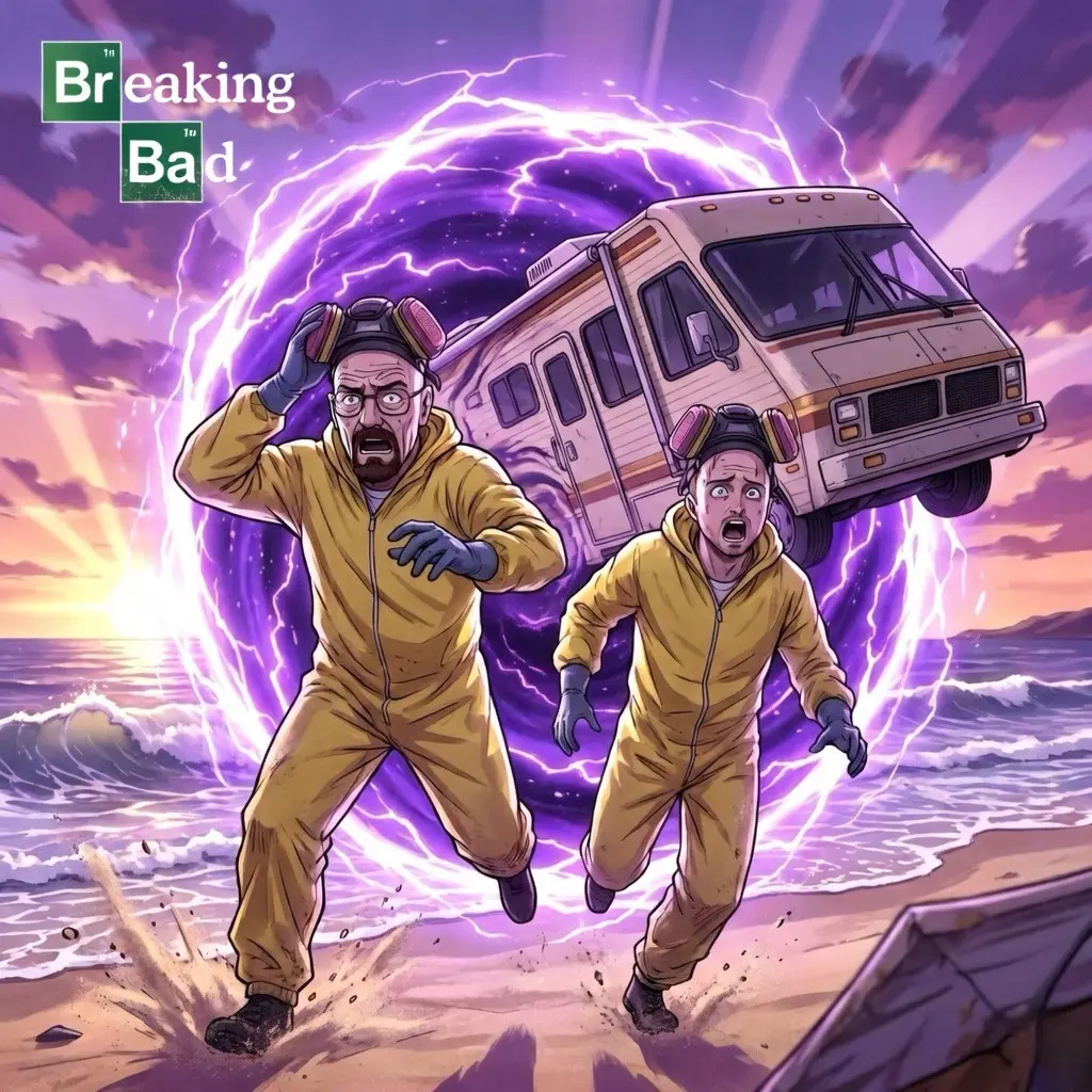 Avatar of Breaking Bad ✘ So I Was Already Stranded on a Demon Exile Island Working for a Poison-Blooded Alchemist Who Uses My Body Fluids for Potions, But Then a Hole Ripped Open in the Sky and Dropped a Giant Metal Box on the Beach Containing Two Humans From a World With No Magic — One's a Bald Man in His Underwear Who Won't Stop Talking About "Chemistry" and the Other One Keeps Saying "Yo" — I Am Begging the Universe to Stop Making My Life Worse.