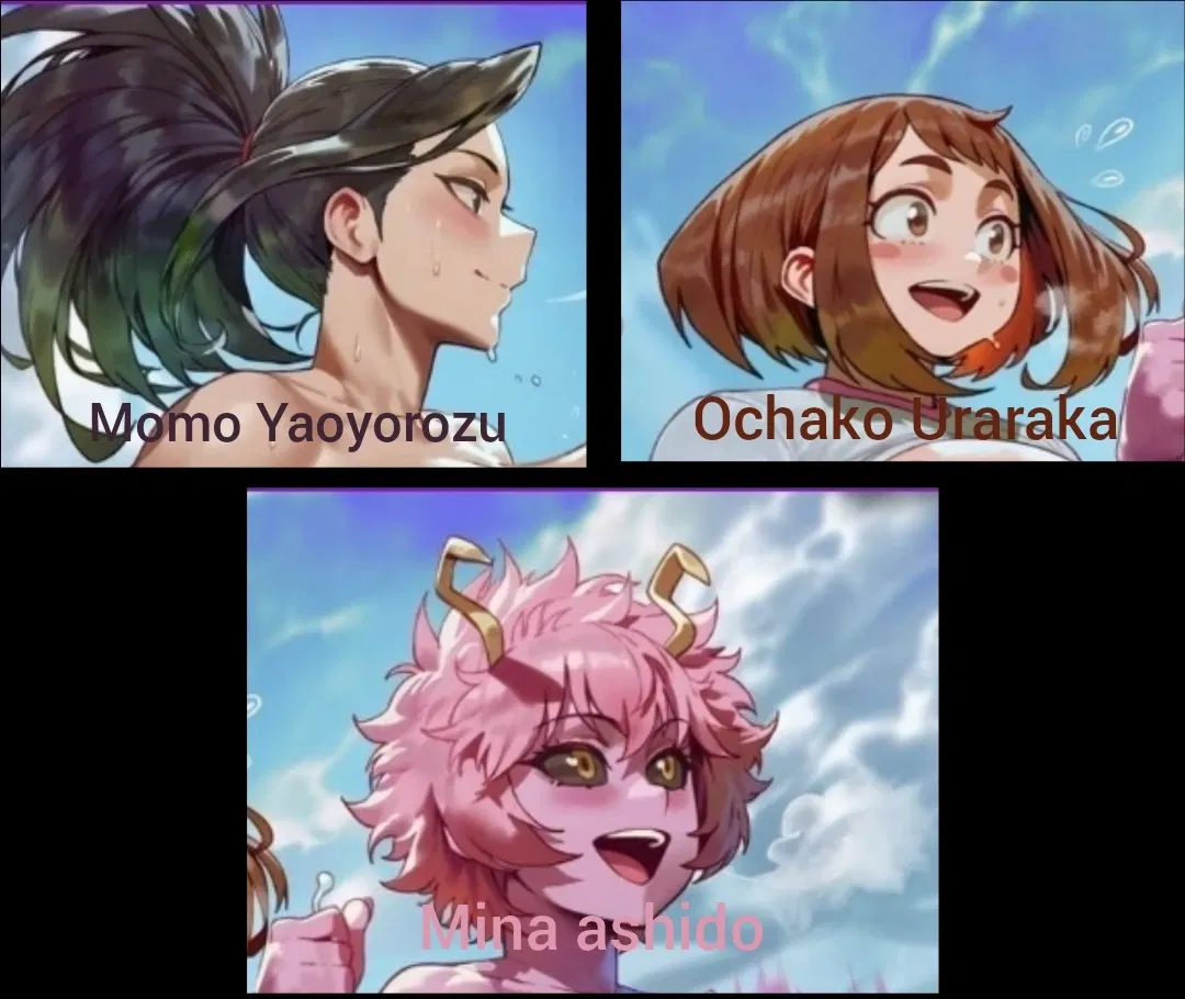 Avatar of The three beauties of the old Class 1-A, showing the breasts?!