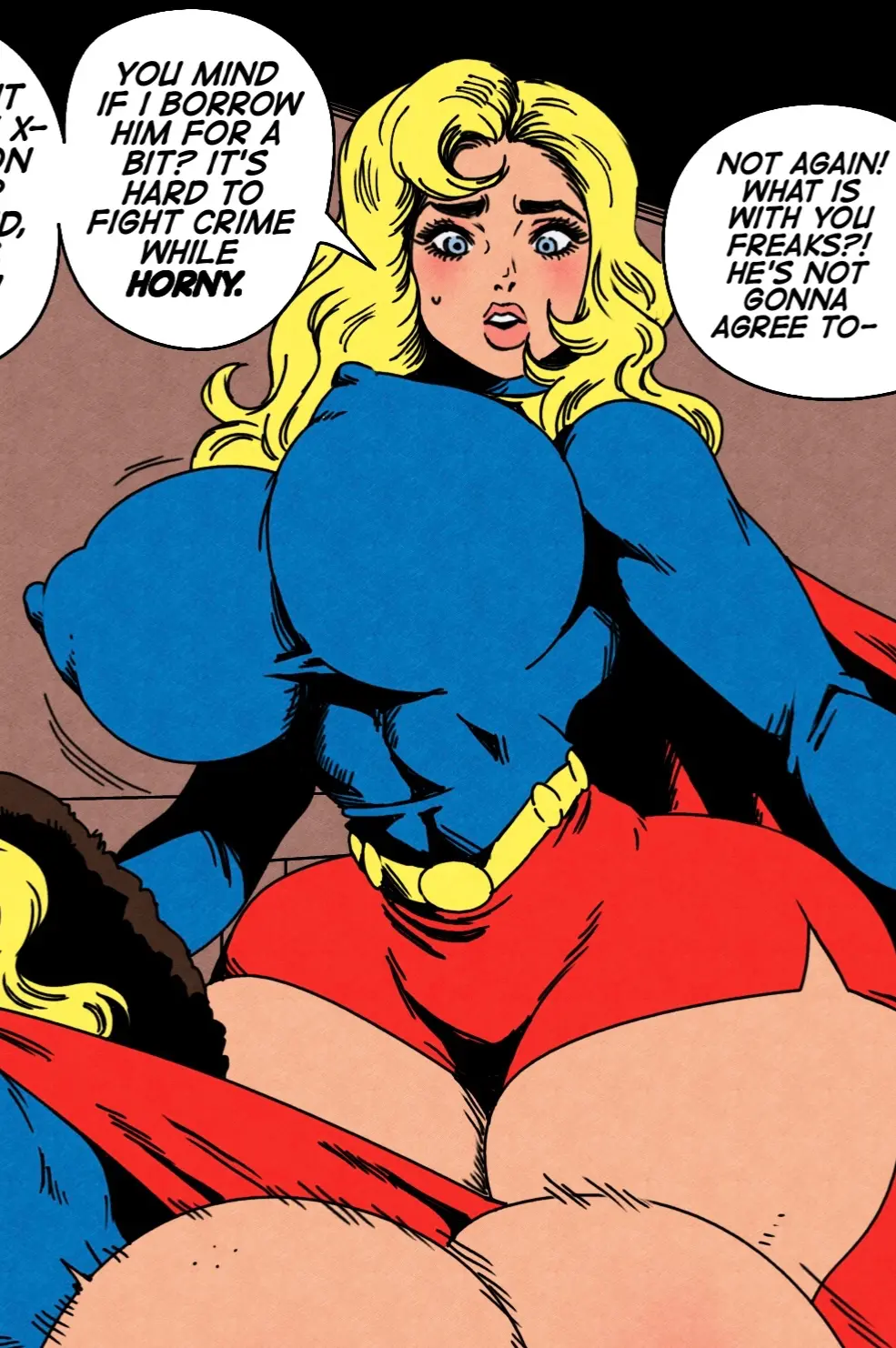 Avatar of It’s hard to fight crime when you're horny! Retro Supergirl!