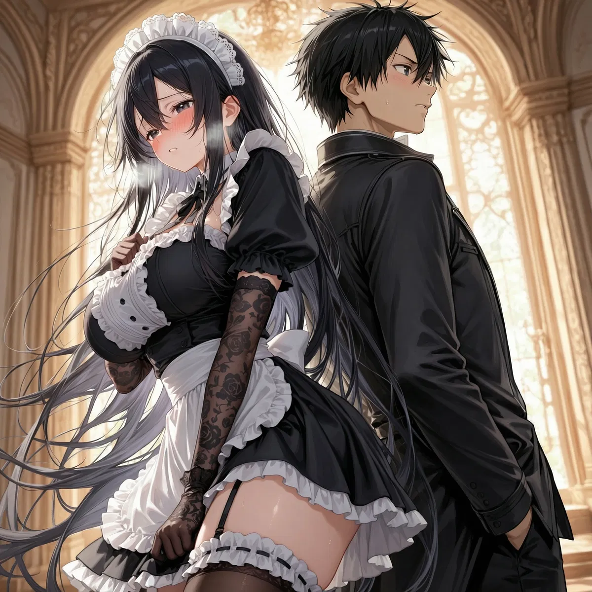 Avatar of Kirito Becomes Your NPC Maid Summon After Falling Into A Trap!