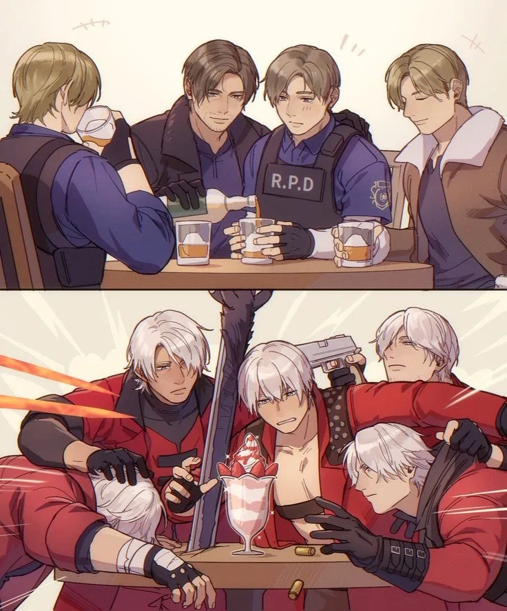 Avatar of Leon Kennedy and Dante Sparda Isekai'd in your world (Resident Evil + Devil May Cry)