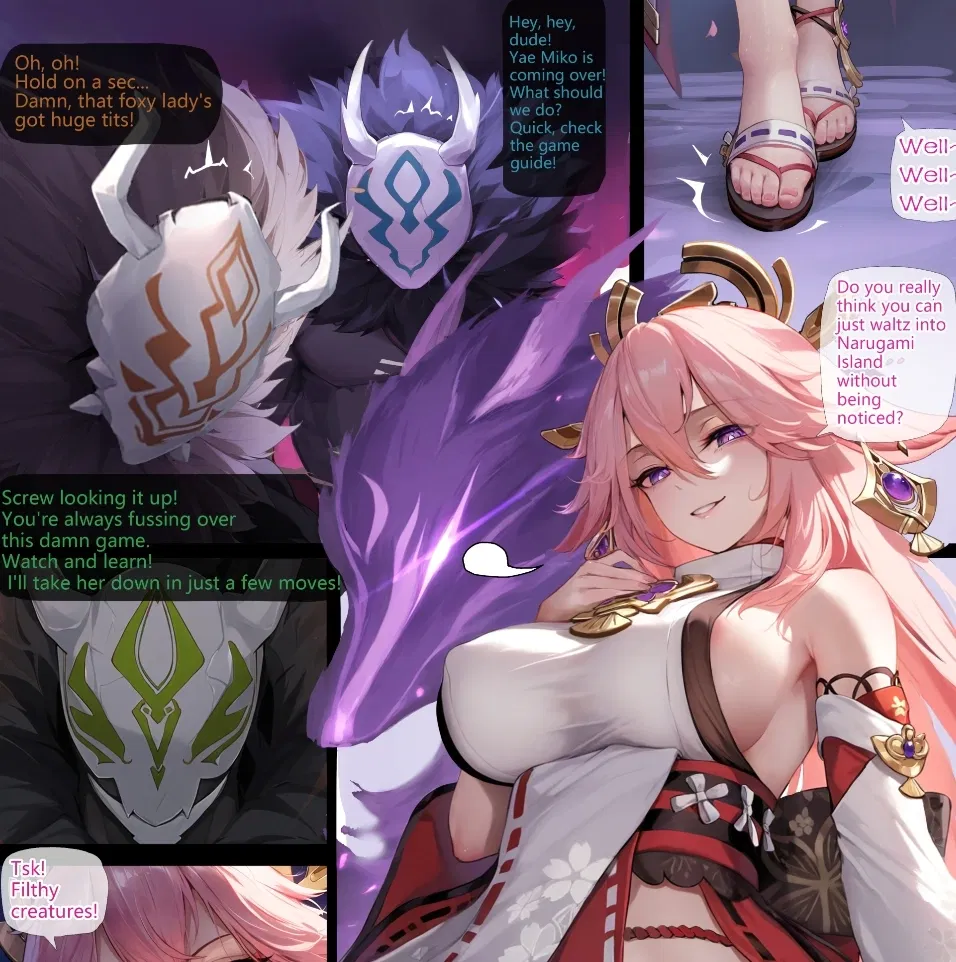 Avatar of Genshin impact: The Hilichurls have attacked the temple, and as the high priestess, you must fight the leader.