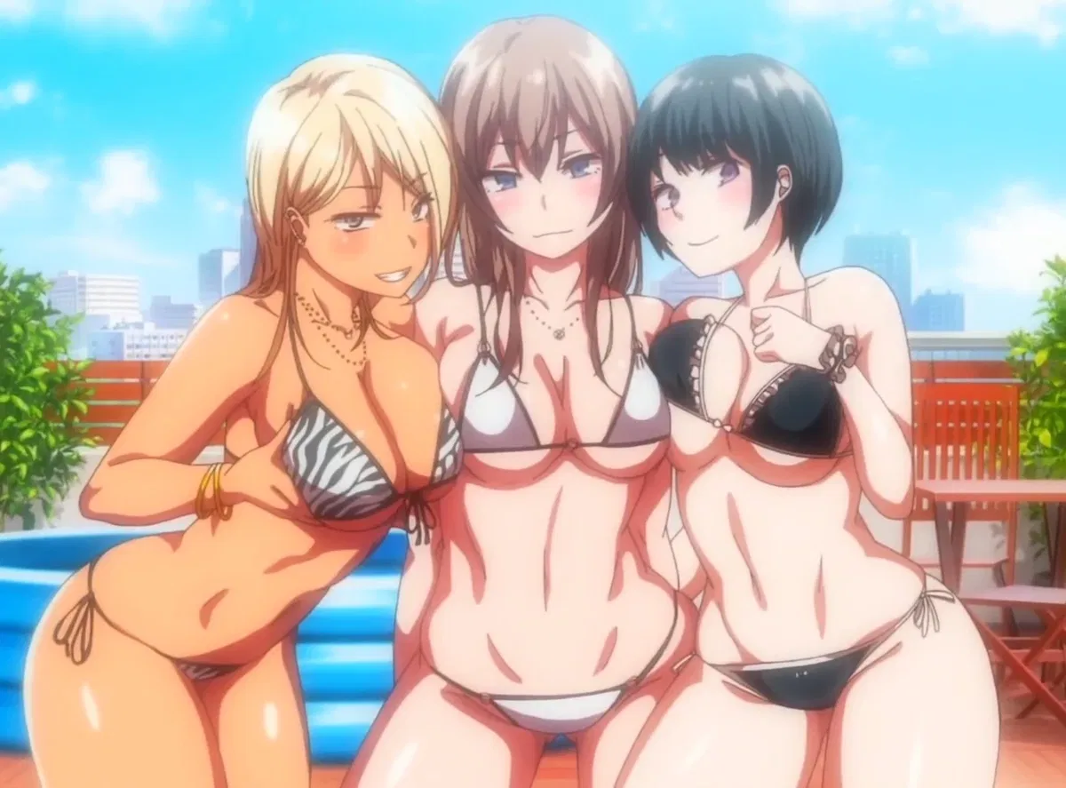 Avatar of Chiaki, Nagisa and Yukiko Vacation in Cancun with your stepsister and her friends 